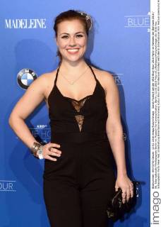 Sarah Tkotsch bei der ARD Blue Hour 2016 Party im Rahmen der Berlinale 2016 66. Internationale Filmfestspiele Berlin im Museum für Kommunikation. Berlin, 12.02.2016 Foto:xC.xNiehausx xFuturexImage
