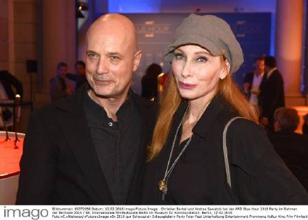 Christian Berkel und Andrea Sawatzki bei der ARD Blue Hour 2016 Party im Rahmen der Berlinale 2016 66. Internationale Filmfestspiele Berlin im Museum für Kommunikation. Berlin, 12.02.2016 Foto:xC.xNiehausx xFuturexImage