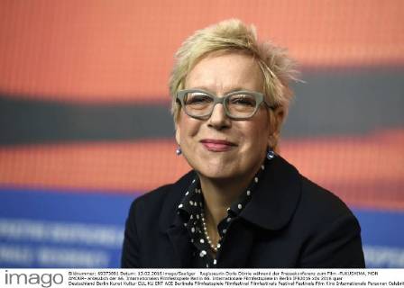 Regisseurin Doris Dörrie während der Pressekonferenz zum Film -FUKUSHIMA, MON AMOUR- anlässlich der 66. Internationalen Filmfestspiele Berlin 66. Internationale Filmfestspiele in Berlin IFB2016
