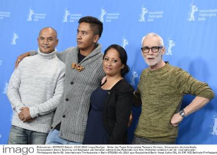 Bilder des Tages Schauspieler Temuera Morrison, Schauspieler Akuhata Keefe, Schauspielerin Nancy Brunning und Regisseur Lee Tamahori während des Photocalls zum Film -MAHANA- anlässlich der 66. Internationalen Filmfestspiele Berlin 66. Internationale Filmfestspiele in Berlin IFB2016