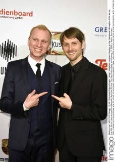 Robert Stadlober and Axel Schreiber at the Medienboard Reception 2016 during the 66th Berlin International Film Festival Berlinale 2016 at The Ritz-Carlton hotel on February 13, 2016 in Berlin, Germany. Foto:xFredericx xFuturexImage