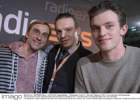 Schauspieler Andre M. Hennicke, Regisseur Piotr J. Lewandowski und Schauspieler Jannis Niewöhner beim RadioEins Berlinale-Nighttalk am Rande der 66. Internationalen Filmfestspiele Berlin 66. Internationale Filmfestspiele in Berlin IFB2016