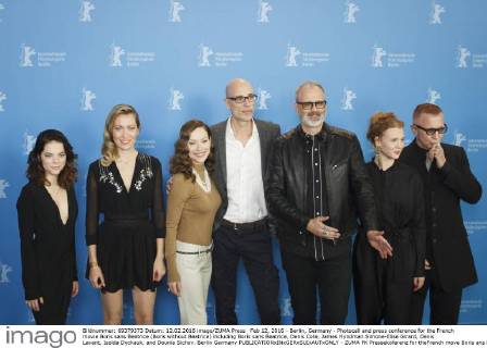 Feb 12, 2016 - Berlin, Germany - Photocall and press conference for the French movie Boris sans Beatrice (Boris without Beatrice) including Boris sans Beatrice, Denis Cote, James Hyndman.Simone-Elise Girard, Denis Lavant, Isolda Dychauk, and Dounia Sichov. Berlin Germany  - ZUMA