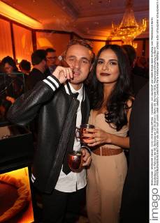 Constantin von Jascheroff und Haleh Esbak beim Empfang vom Medienboard Berlin Brandenburg im Rahmen der 66. Berlinale am 13.02.2016 in Berlin 66. Berlinale 2016, Medienboard Empfang in Berlin 