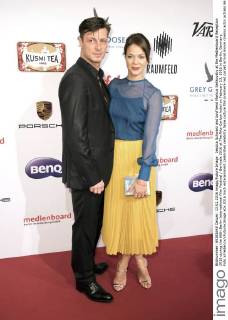 Jessica Schwarz and boyfriend Markus Selikovsky at the Medienboard Reception 2016 during the 66th Berlin International Film Festival Berlinale 2016 at The Ritz-Carlton hotel on February 13, 2016 in Berlin, Germany. Foto:xFredericx xFuturexImage