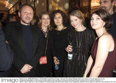Samuel Finzi, Birge Schade, Marie-Lou Sellem, Anna Brüggemann at the Medienboard Reception 2016 during the 66th Berlin International Film Festival Berlinale 2016 at The Ritz-Carlton hotel on February 13, 2016 in Berlin, Germany. Foto:xFredericx xFuturexImage