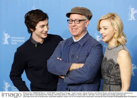 Logan Lerman, James Schamus and Sarah Gadon during the Indignation photocall at the 66th Berlin International Film Festival Berlinale 2016 on February 14, 2016 in Berlin, Germany. Foto:xD.xBedrosianx xFuturexImage