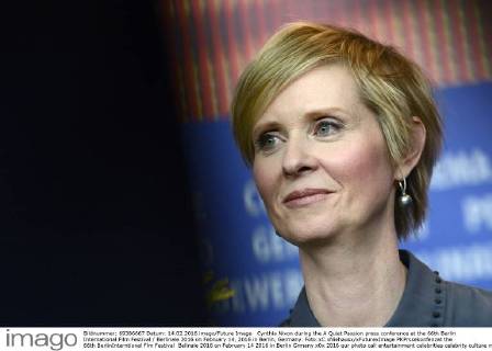 Cynthia Nixon during the A Quiet Passion press conference at the 66th Berlin International Film Festival Berlinale 2016 on February 14, 2016 in Berlin, Germany. Foto:xC.xNiehausx xFuturexImage