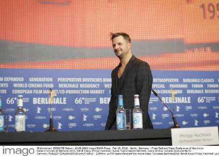 Feb 13, 2016 - Berlin, Germany - Press Call and Press Conference of the movie Kater (Tomcat) at Berlinale 2016, Händl Klaus, Philipp Hochmair, Lukas Turtur,Gerald Kerkletz, Joana Scrinzi, Antonin Svoboda Berlin Germany  - ZUMAny,