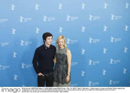 Feb. 14, 2016 - Berlin, Germany - Actors Logan Lerman and Sarah Gadon attend the Indignation photo call during the 66th Berlinale International Film Festival Berlin Berlin Germany  - ZUMAn230