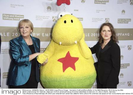 Hannelore Kraft and Petra Müller at the NRW Reception 2016 during the 66th Berlin International Film Festival Berlinale 2016 at Landesvertretung Nordrhein-Westfalen on February 14, 2016 in Berlin, Germany. Foto:xFredericx xFuturexImage