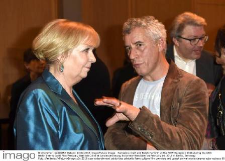 Hannelore Kraft and Ralph Herforth at the NRW Reception 2016 during the 66th Berlin International Film Festival Berlinale 2016 at Landesvertretung Nordrhein-Westfalen on February 14, 2016 in Berlin, Germany. Foto:xFredericx xFuturexImage