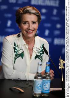 (160215) -- BERLIN, Feb. 15, 2016 -- Emma Thompson attends a press conference to promote the movie Alone in Berlin at the 66th Berlinale International Film Festival in Berlin, Germany, on Feb. 15, 2015. ) GERMANY-BERLIN-FILM-FESTIVAL-EMMA THOMPSON ZhangxFan 