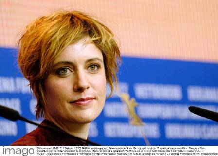 Schauspielerin Greta Gerwig während der Pressekonferenz zum Film -Maggie s Plan- anlässlich der 66. Internationalen Filmfestspiele Berlin snapshot-photography K.M.Krause