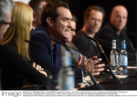 Colin Firth during the Genius press conference at the 66th Berlin International Film Festival Berlinale 2016 on February 16, 2016 in Berlin, Germany. Foto:xFredericx xFuturexImage