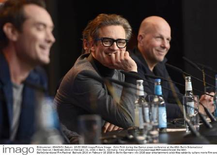 Colin Firth during the Genius press conference at the 66th Berlin International Film Festival Berlinale 2016 on February 16, 2016 in Berlin, Germany. Foto:xFredericx xFuturexImage