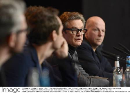 Colin Firth during the Genius press conference at the 66th Berlin International Film Festival Berlinale 2016 on February 16, 2016 in Berlin, Germany. Foto:xFredericx xFuturexImage