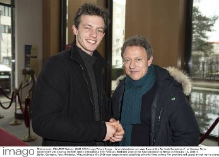 Jannis Niewöhner and Axel Pape at the Berlinale Reception of the Hessian State Government 2016 during the 66th Berlin International Film Festival Berlinale 2016 at the Representation of Hesse on February 16, 2016 in Berlin, Germany. Foto:xFredericx xFuturexImage