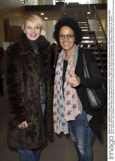 Susann Atwell and Mo Asumang at the Berlinale Reception of the Hessian State Government 2016 during the 66th Berlin International Film Festival Berlinale 2016 at the Representation of Hesse on February 16, 2016 in Berlin, Germany. Foto:xFredericx xFuturexImage