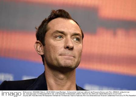 Schauspieler Jude Law während der Pressekonferenz zum Film -GENIUS- anlässlich der 66. Internationalen Filmfestspiele Berlin 66. Internationale Filmfestspiele in Berlin IFB2016