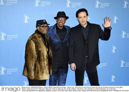 Spike Lee, Nick Cannon and John Cusack during the Chi Raq photocall at the 66th Berlin International Film Festival Berlinale 2016 on February 16, 2016 in Berlin, Germany. Foto:xFredericx xFuturexImage