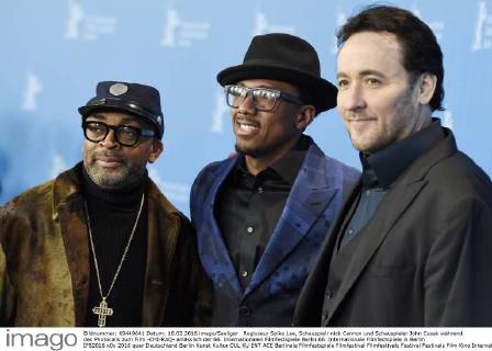 Regisseur Spike Lee, Schauspielr nick Cannon und Schauspieler John Cusak während des Photocalls zum Film -CHI-RAQ- anlässlich der 66. Internationalen Filmfestspiele Berlin 66. Internationale Filmfestspiele in Berlin IFB2016