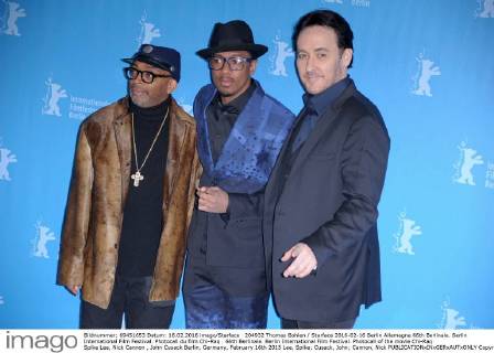 204932 Thomas Bohlen Starface 2016-02-16 Berlin Allemagne 66th Berlinale. Berlin International Film Festival. Photocall du film Chi-Raq . 66th Berlinale. Berlin International Film Festival. Photocall of the movie Chi-Raq Spike Lee, Nick Cannon , John Cusack Berlin, Germany, February 16th 2015 Lee, Spike; Cusack, John; Cannon, Nick  Copyright: xThomasxBohlenx xStarfacex STAR_204932_023