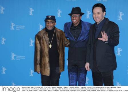 204932 Thomas Bohlen Starface 2016-02-16 Berlin Allemagne 66th Berlinale. Berlin International Film Festival. Photocall du film Chi-Raq . 66th Berlinale. Berlin International Film Festival. Photocall of the movie Chi-Raq Spike Lee, Nick Cannon , John Cusack Berlin, Germany, February 16th 2015 Lee, Spike; Cusack, John; Cannon, Nick  Copyright: xThomasxBohlenx xStarfacex STAR_204932_028