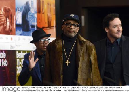 Nick Cannon, Spike Lee and John Cusack during the Chi-Raq press conference at the 66th Berlin International Film Festival Berlinale 2016 on February 16, 2016 in Berlin, Germany. Foto:xC.xNiehausx xFuturexImage