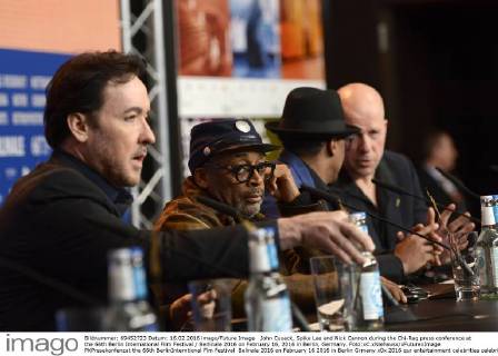 John Cusack, Spike Lee and Nick Cannon during the Chi-Raq press conference at the 66th Berlin International Film Festival Berlinale 2016 on February 16, 2016 in Berlin, Germany. Foto:xC.xNiehausx xFuturexImage