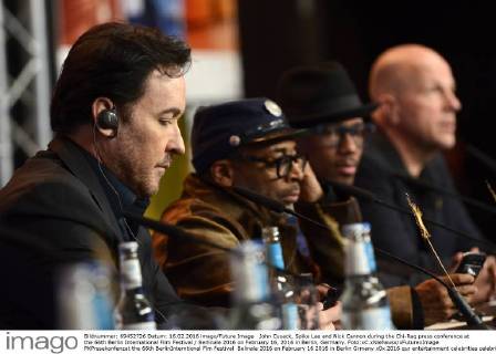 John Cusack, Spike Lee and Nick Cannon during the Chi-Raq press conference at the 66th Berlin International Film Festival Berlinale 2016 on February 16, 2016 in Berlin, Germany. Foto:xC.xNiehausx xFuturexImage