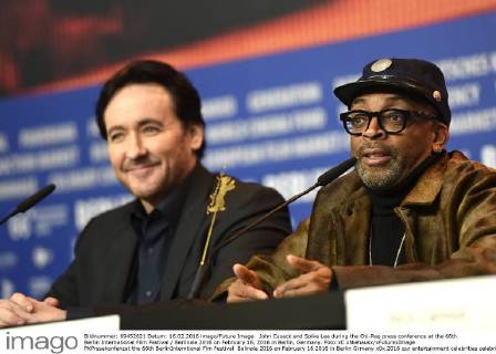 John Cusack and Spike Lee during the Chi-Raq press conference at the 66th Berlin International Film Festival Berlinale 2016 on February 16, 2016 in Berlin, Germany. Foto:xC.xNiehausx xFuturexImage