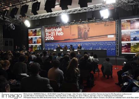 John Cusack, Spike Lee and Nick Cannon during the Chi-Raq press conference at the 66th Berlin International Film Festival Berlinale 2016 on February 16, 2016 in Berlin, Germany. Foto:xC.xNiehausx xFuturexImage