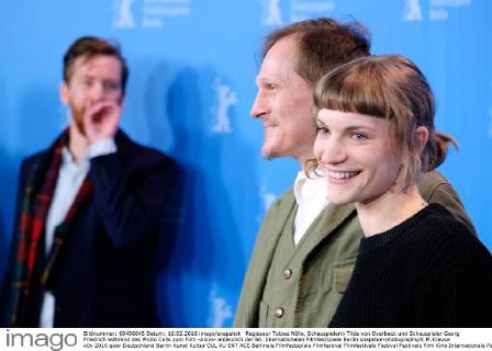 Regisseur Tobias Nölle, Schauspielerin Tilde von Overbeck und Schauspieler Georg Friedrich während des Photo Calls zum Film -Aloys- anlässlich der 66. Internationalen Filmfestspiele Berlin snapshot-photography K.M.Krause