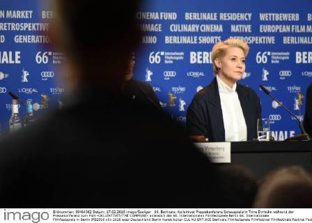 66. Berlinale: Kollektivet Pressekonferenz Schauspielerin Trine Dyrholm während der Pressekonferenz zum Film -OKLLEKTIVET THE COMMUNE- anlässlich der 66. Internationalen Filmfestspiele Berlin 66. Internationale Filmfestspiele in Berlin IFB2016