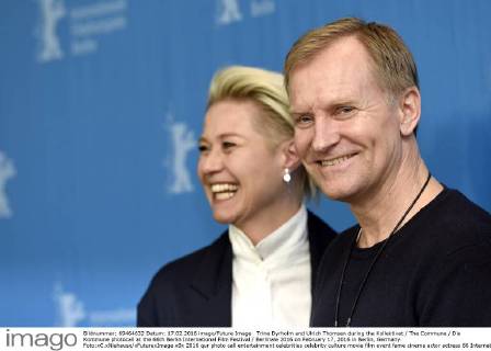 Trine Dyrholm and Ulrich Thomsen during the Kollektivet The Commune Die Kommune photocall at the 66th Berlin International Film Festival Berlinale 2016 on February 17, 2016 in Berlin, Germany. Foto:xC.xNiehausx xFuturexImage