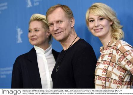 Trine Dyrholm, Ulrich Thomsen und Helene Reingaard Neumann during the Kollektivet The Commune Die Kommune photocall at the 66th Berlin International Film Festival Berlinale 2016 on February 17, 2016 in Berlin, Germany. Foto:xC.xNiehausx xFuturexImage