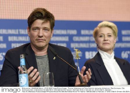 Thomas Vinterberg and Trine Dyrholm during the Kollektivet The Commune Die Kommune press conference at the 66th Berlin International Film Festival Berlinale 2016 on February 17, 2016 in Berlin, Germany. Foto:xC.xNiehausx xFuturexImage