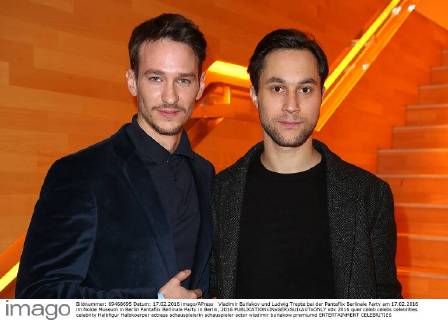 Vladimir Burlakov und Ludwig Trepte bei der Pantaflix Berlinale Party am 17.02.2016 im Nolde Museum in Berlin Pantaflix Berlinale Party in Berlin, 2016 