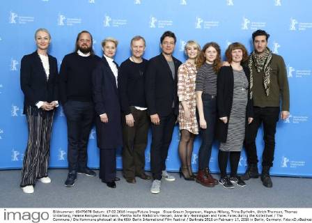 Sisse Graum Jorgensen, Magnus Millang, Trine Dyrholm, Ulrich Thomsen, Thomas Vinterberg, Helene Reingaard Neumann, Martha Sofie Wallstrom Hansen, Anne Gry Henningsen and Fares Fares during the Kollektivet The Commune Die Kommune photocall at the 66th Berlin International Film Festival Berlinale 2016 on February 17, 2016 in Berlin, Germany. Foto:xD.xBedrosianx xFuturexImage