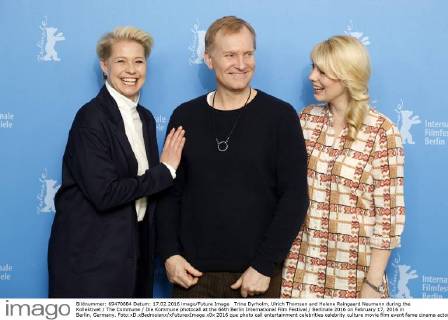 Trine Dyrholm, Ulrich Thomsen and Helene Reingaard Neumann during the Kollektivet The Commune Die Kommune photocall at the 66th Berlin International Film Festival Berlinale 2016 on February 17, 2016 in Berlin, Germany. Foto:xD.xBedrosianx xFuturexImage