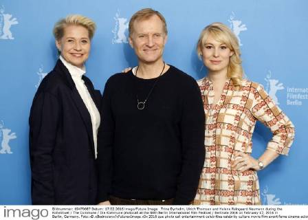 Trine Dyrholm, Ulrich Thomsen and Helene Reingaard Neumann during the Kollektivet The Commune Die Kommune photocall at the 66th Berlin International Film Festival Berlinale 2016 on February 17, 2016 in Berlin, Germany. Foto:xD.xBedrosianx xFuturexImage