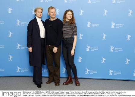 Trine Dyrholm, Ulrich Thomsen and Martha Sofie Wallstrom Hansen during the Kollektivet The Commune Die Kommune photocall at the 66th Berlin International Film Festival Berlinale 2016 on February 17, 2016 in Berlin, Germany. Foto:xD.xBedrosianx xFuturexImage