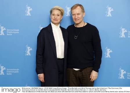 Trine Dyrholm and Ulrich Thomsen during the Kollektivet The Commune Die Kommune photocall at the 66th Berlin International Film Festival Berlinale 2016 on February 17, 2016 in Berlin, Germany. Foto:xD.xBedrosianx xFuturexImage