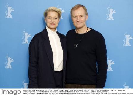 Trine Dyrholm and Ulrich Thomsen during the Kollektivet The Commune Die Kommune photocall at the 66th Berlin International Film Festival Berlinale 2016 on February 17, 2016 in Berlin, Germany. Foto:xD.xBedrosianx xFuturexImage