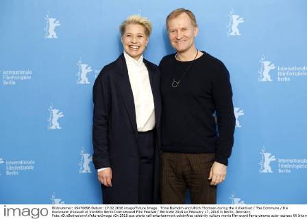 Trine Dyrholm and Ulrich Thomsen during the Kollektivet The Commune Die Kommune photocall at the 66th Berlin International Film Festival Berlinale 2016 on February 17, 2016 in Berlin, Germany. Foto:xD.xBedrosianx xFuturexImage