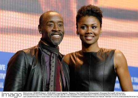 Regisseur Don Cheadle und Schauspielerin Emayatzy Corinealdi während der Pressekonferenz zum Film -Miles Ahead- anlässlich der 66. Internationalen Filmfestspiele Berlin snapshot-photography K.M.Krause
