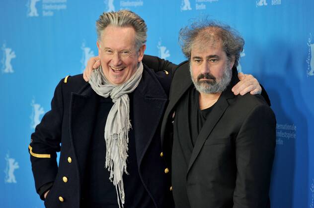 66th Berlin International Film Festival. . Photocall film Saint Amour . Pictured: Benoit Delepine, Gustave Kervern  CamillaxMorandi