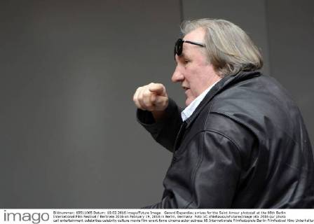 Gerard Depardieu arrives for the Saint Amour photocall at the 66th Berlin International Film Festival Berlinale 2016 on February 19, 2016 in Berlin, Germany. Foto:xC.xNiehausx xFuturexImage
