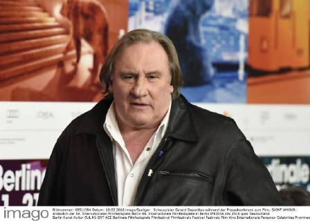 Schauspieler Gerard Depardieu während der Pressekonferenz zum Film -SAINT AMOUR- anlässlich der 66. Internationalen Filmfestspiele Berlin 66. Internationale Filmfestspiele in Berlin IFB2016